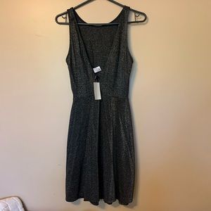 Black glittery mini dress